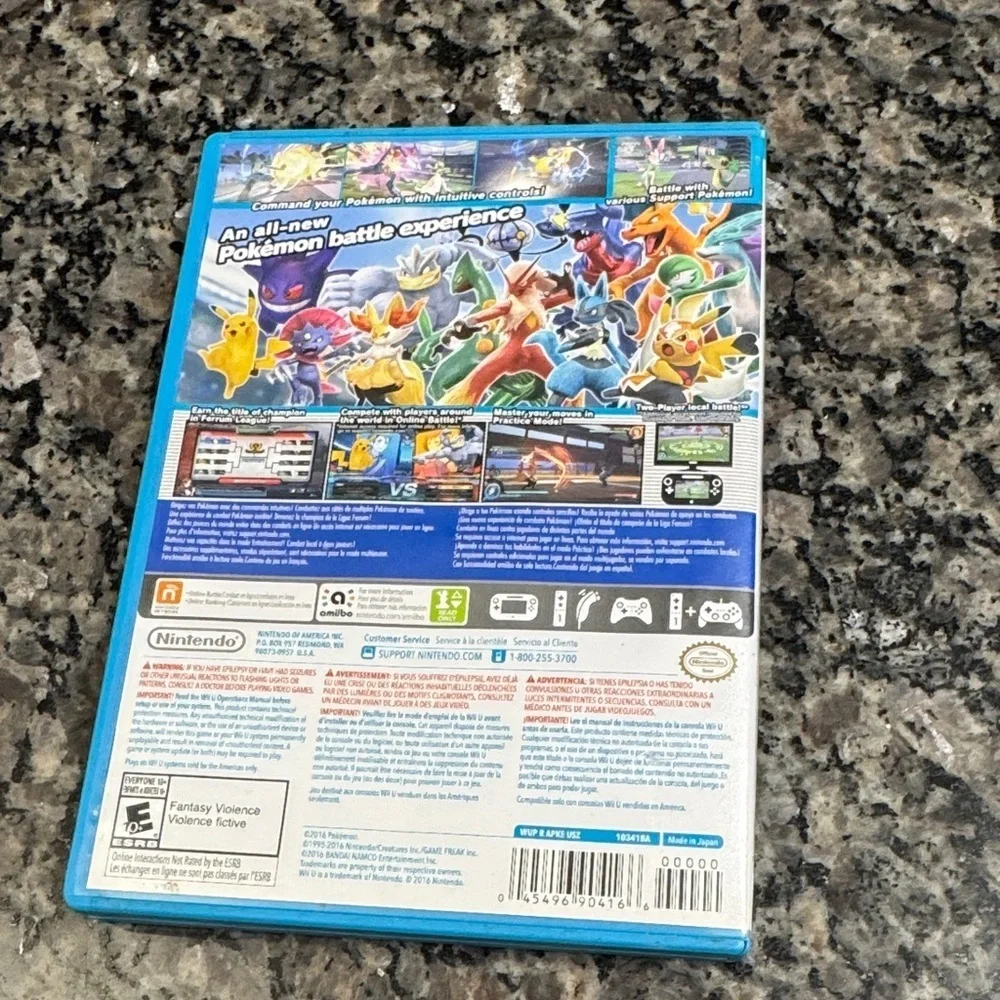 Nintendo Pokkén Tournament Wii U - Blue and Yellow